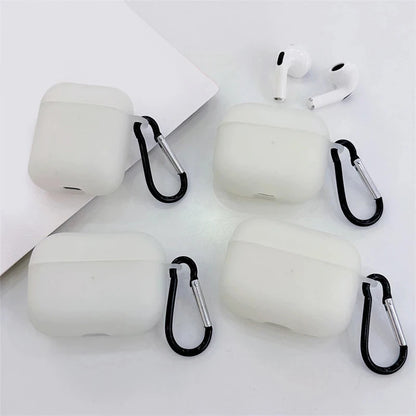 Funda de silicona suave con luz nocturna para Airpods Pro 3, 2, 1, 4, Air Pods Pro2 Pro3, funda divertida brillante de 3. a generación