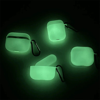 Funda de silicona suave con luz nocturna para Airpods Pro 3, 2, 1, 4, Air Pods Pro2 Pro3, funda divertida brillante de 3. a generación