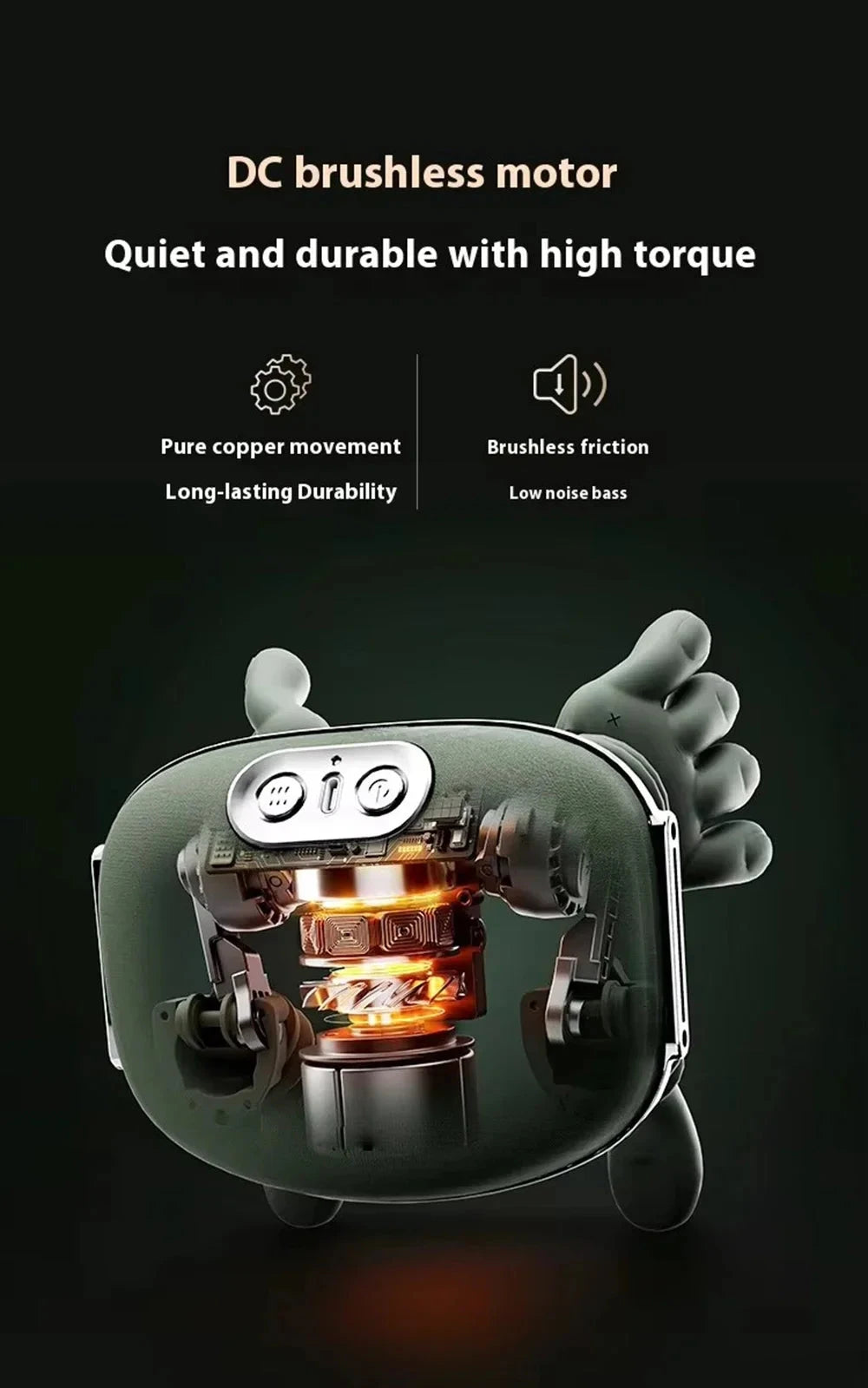 Nuevo masajeador de hombros y cuello, masajeador de cuello, masajeador de manos con presión de dedos y carga automática (sin calefacción)