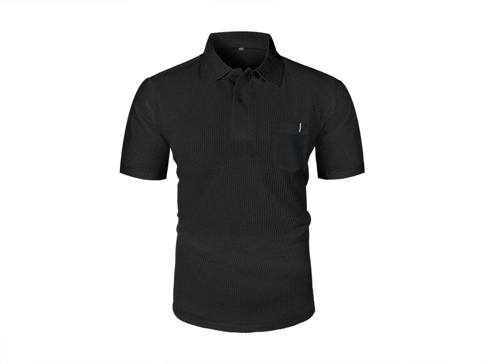 POLO de seda helada de verano para hombre