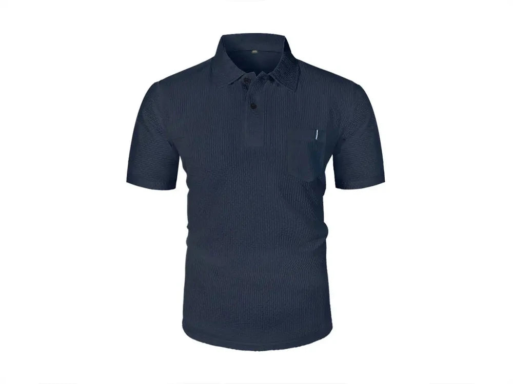 POLO de seda helada de verano para hombre
