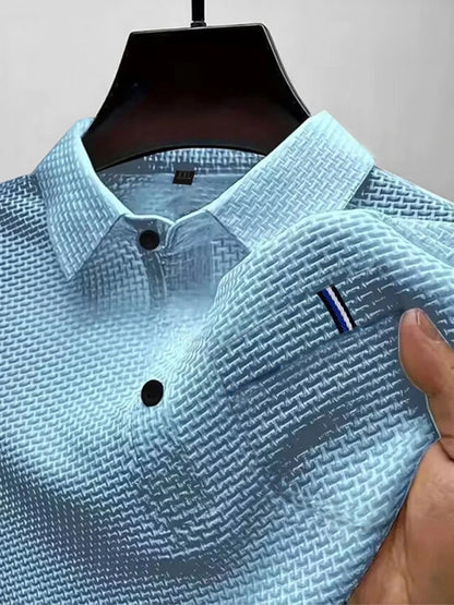 POLO de seda helada de verano para hombre