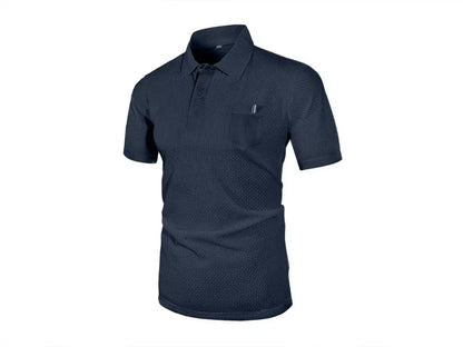POLO de seda helada de verano para hombre