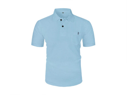 POLO de seda helada de verano para hombre