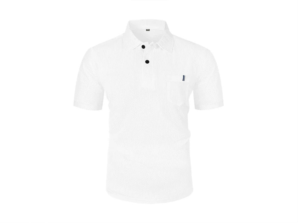 POLO de seda helada de verano para hombre