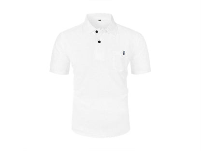 POLO de seda helada de verano para hombre