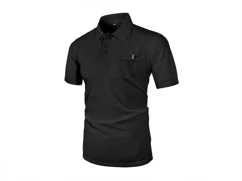 POLO de seda helada de verano para hombre
