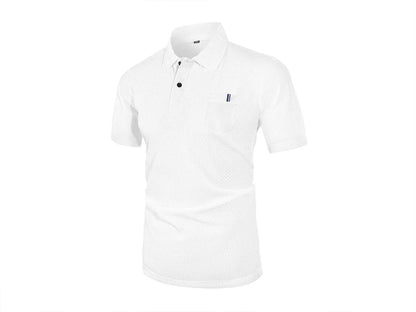 POLO de seda helada de verano para hombre