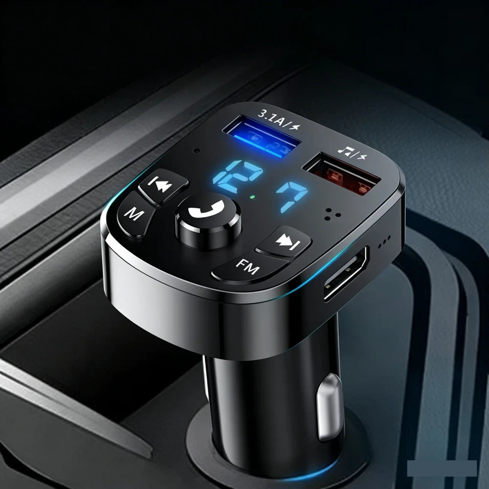 Receptor Bluetooth para coche, calidad de sonido sin pérdidas, conversión de reproductor MP3 con cargador para coche