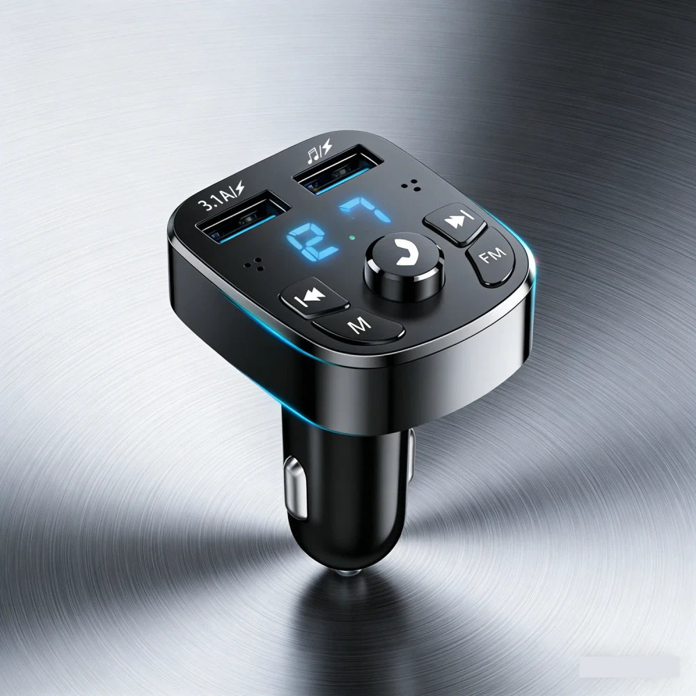 Receptor Bluetooth para coche, calidad de sonido sin pérdidas, conversión de reproductor MP3 con cargador para coche
