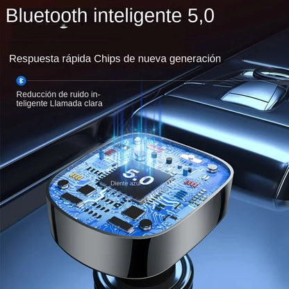 Reproductor de Mp3 para coche con cargador rápido USB Dual, receptor Fm Bluetooth
