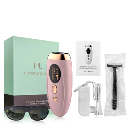 Depiladora láser para mujer, depilación indolora para axila, Bikini, cuerpo, pierna, brazo, 990000 Flashes