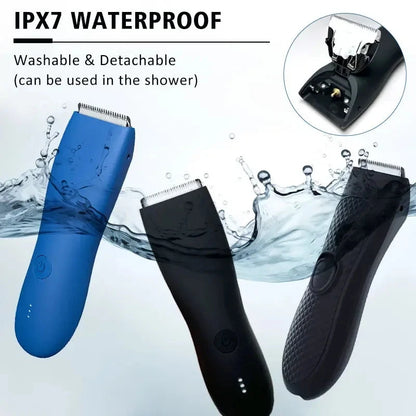 Maquinilla eléctrica para vello corporal anti-cortes para hombre. Afeitadora recargable