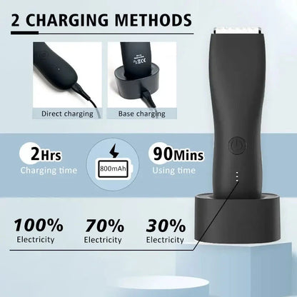 Maquinilla eléctrica para vello corporal anti-cortes para hombre. Afeitadora recargable
