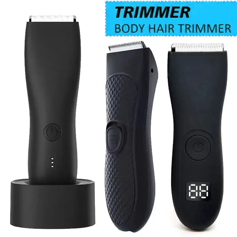 Maquinilla eléctrica para vello corporal anti-cortes para hombre. Afeitadora recargable