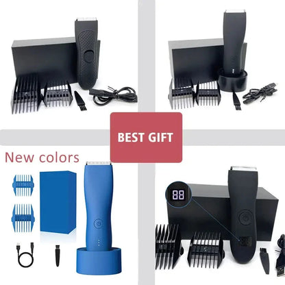 Maquinilla eléctrica para vello corporal anti-cortes para hombre. Afeitadora recargable