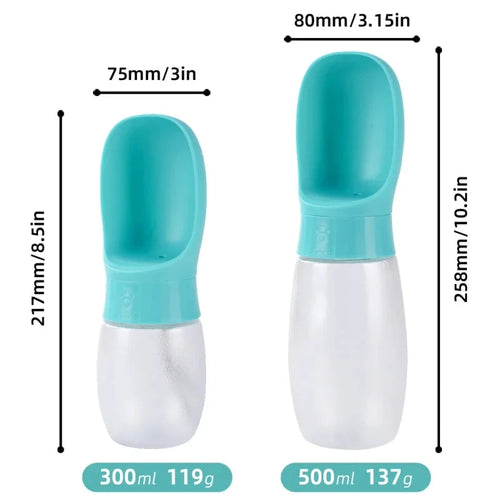 Botella de agua portátil  para perros - 300ML