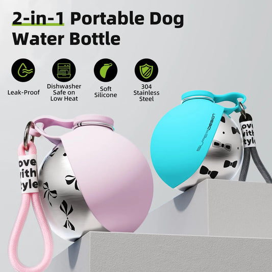 Botella de agua portátil para perro