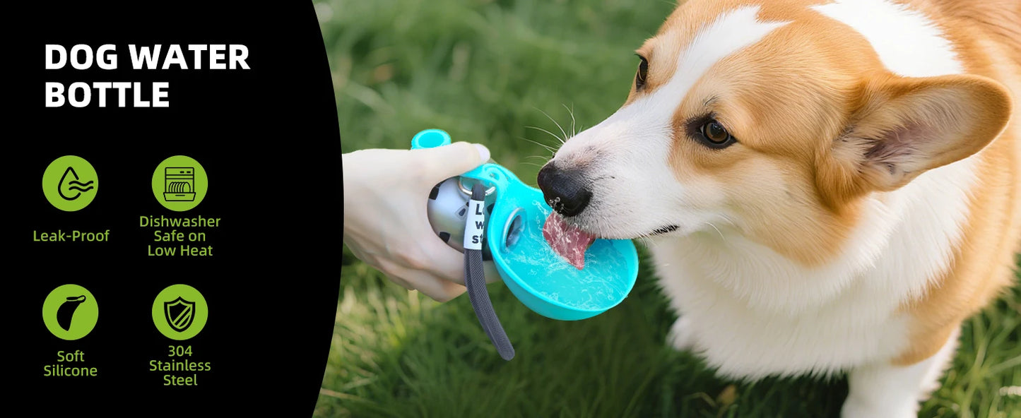 Botella de agua portátil para perro