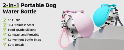 Botella de agua portátil para perro